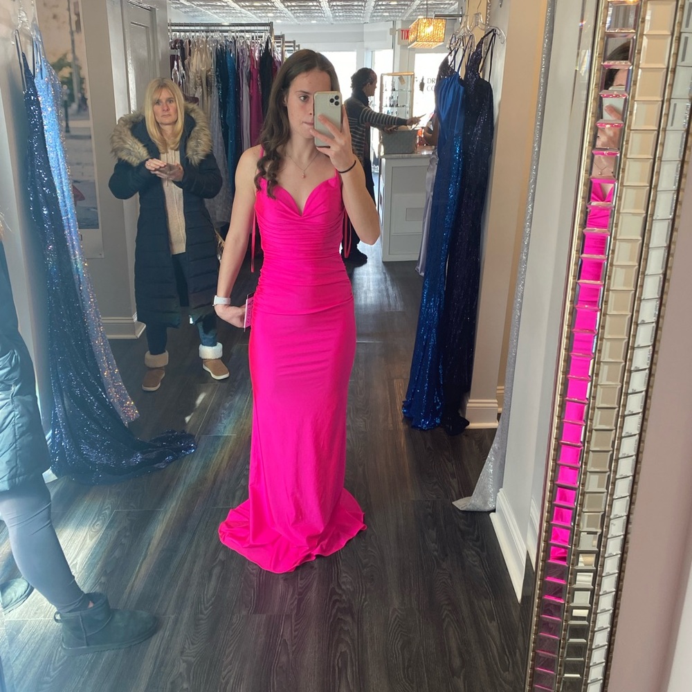 Hot Pink Prom Dress